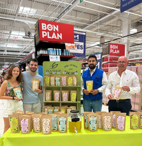 photo du rayon tea shop a carrefour grand var