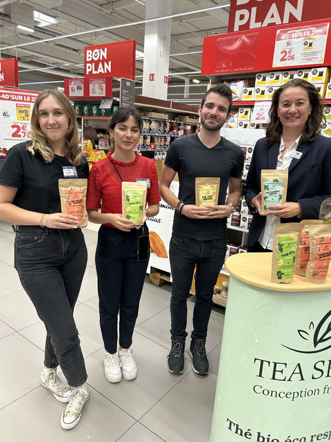 photo du rayon tea shop au carrefour de lattes