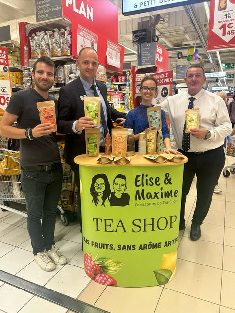 photo du rayon tea shop au carrefour de nice