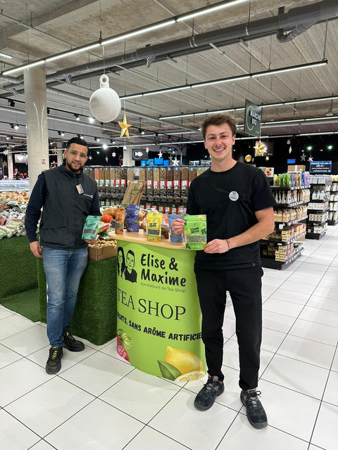 photo du rayon tea shop au leclerc de vallauris