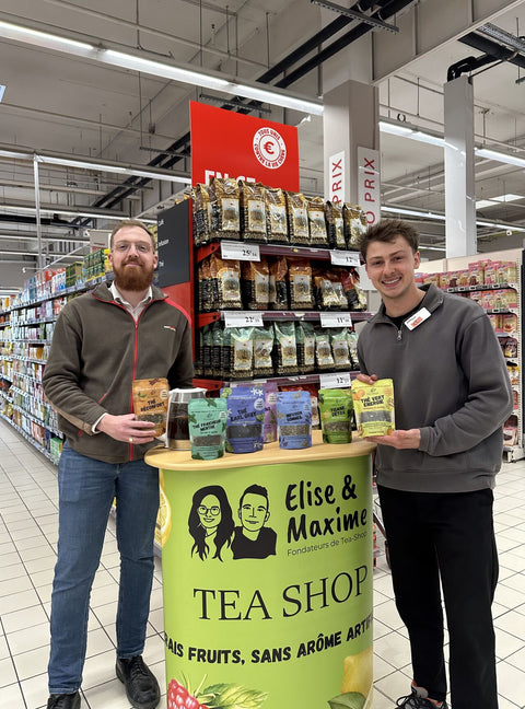 photo du rayon tea shop grand intermarché de villeneuve-loubet